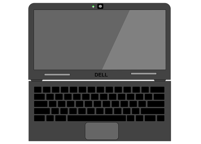 laptop Dell ilustrace
